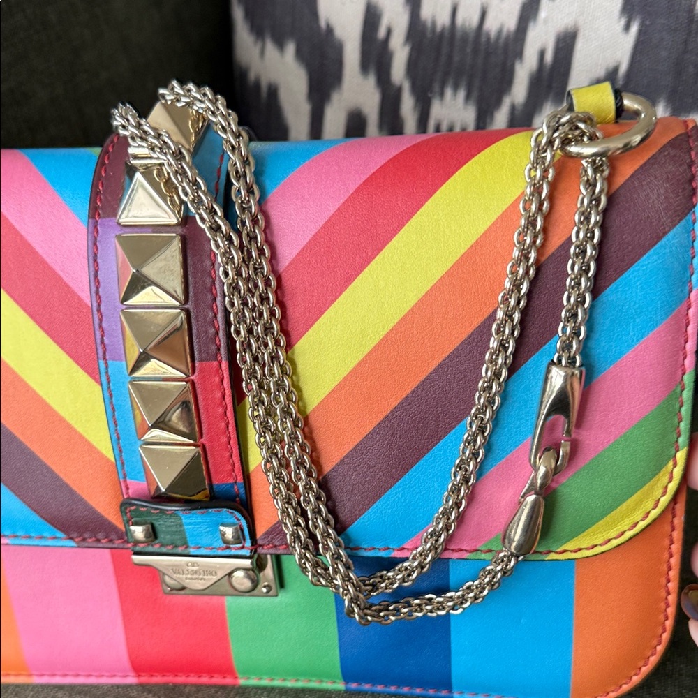 Multicolor Patchwork Shoulder Bag - image 4